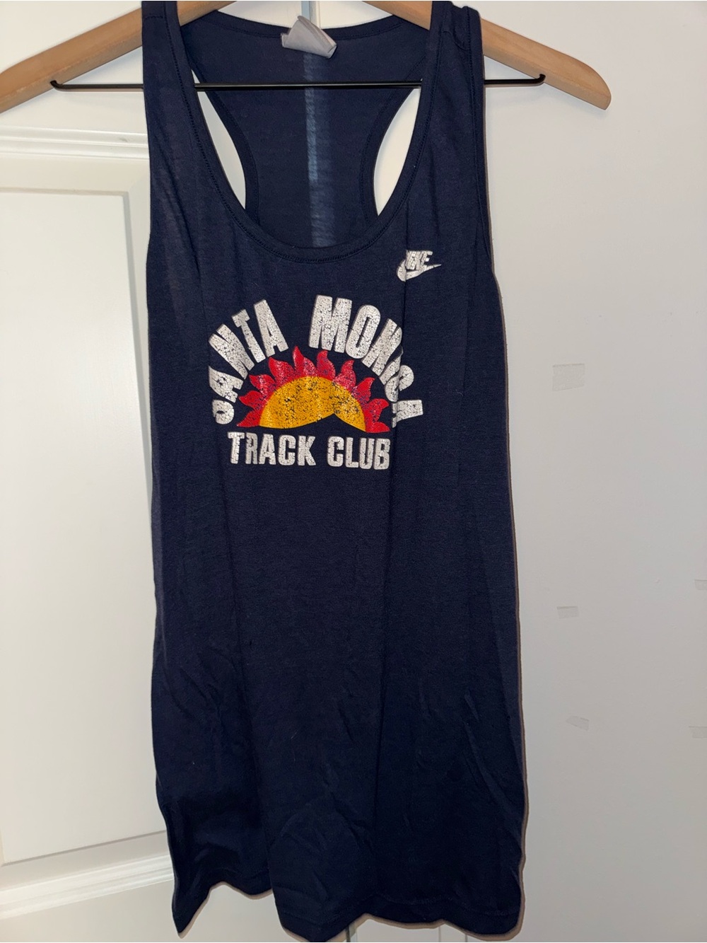 Nike Navy Graphic Swoosh Tank Top